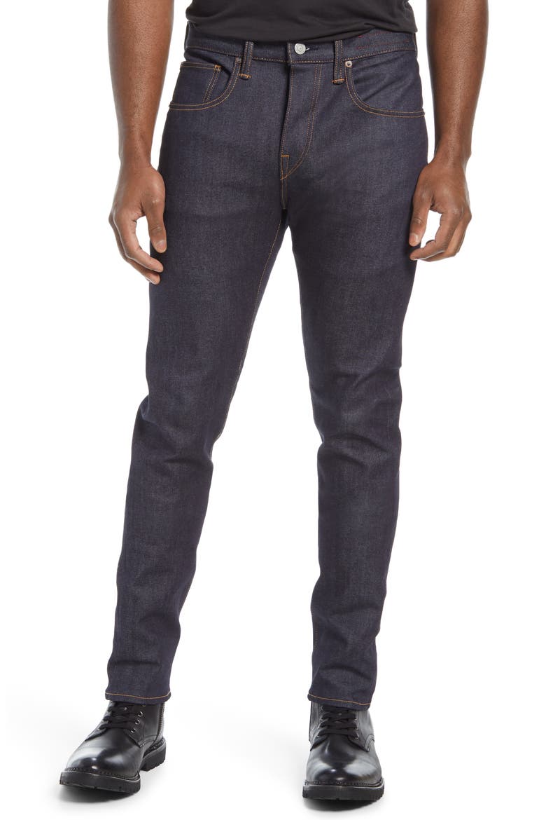 The Scissors Slim Tapered 10.5-Ounce Stretch Selvedge Jeans, Main, color, INDIGO RAW