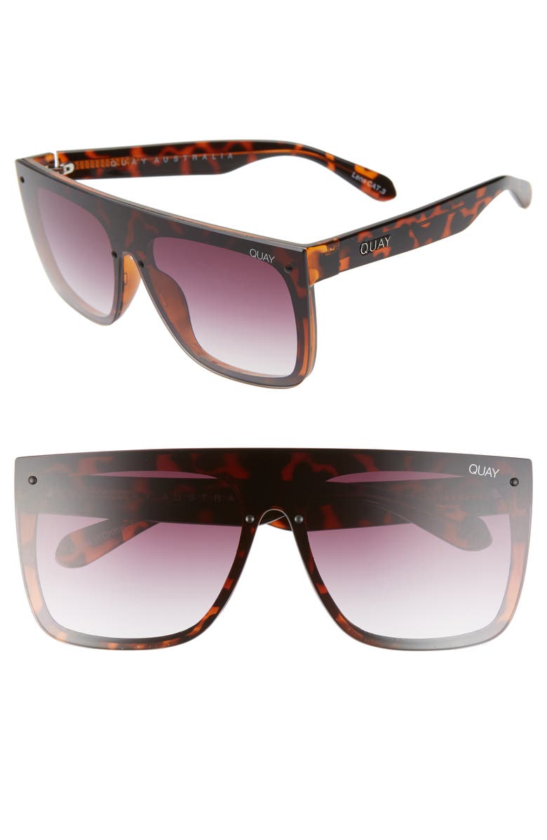 QUAY Jaded 150mm Shield Sunglasses, Main, color,