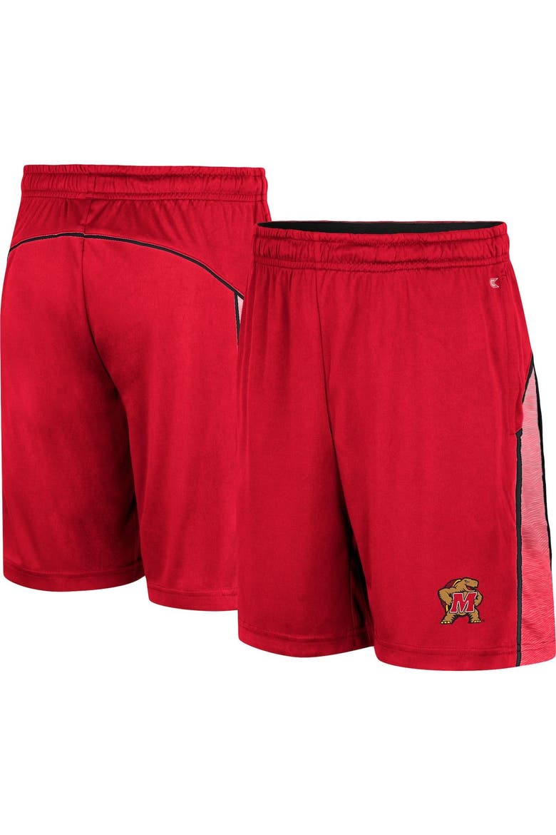 Youth Colosseum Red Maryland Terrapins Max Shorts, Alternate, color, Red