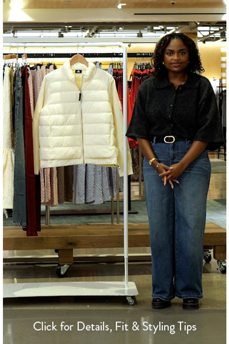 Oceane Knit Sleeve 800 Fill Power Down Puffer Jacket video