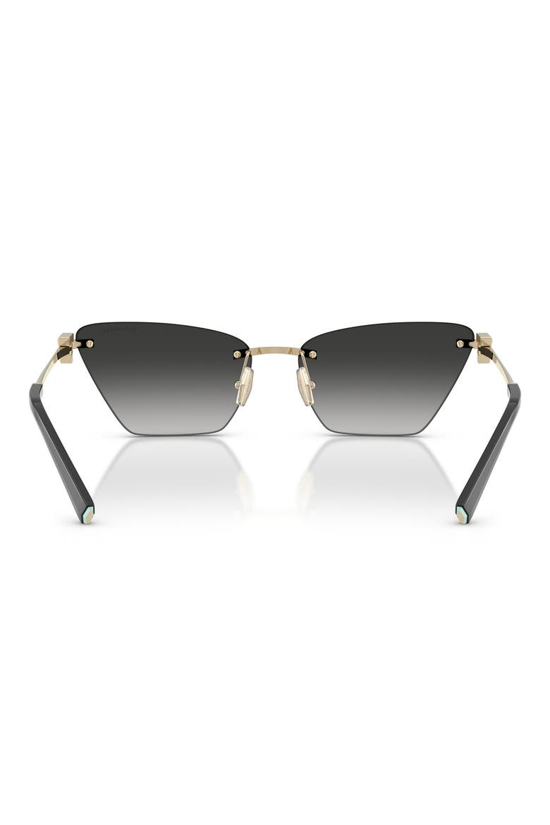 61mm Gradient Butterfly Sunglasses, Alternate, color, PALE GOLD / GREY GRADIENT