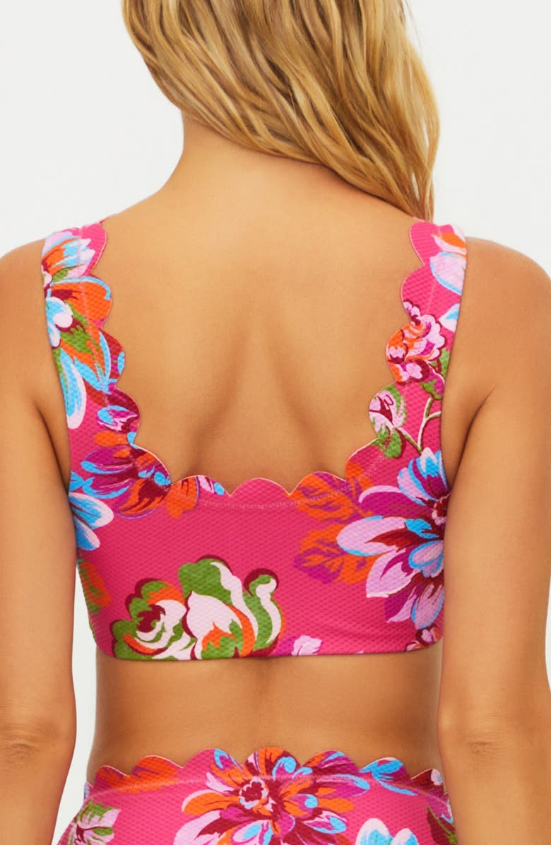 Beach Riot Madison Floral Bikini Top, Alternate, color, Sugar Bloom