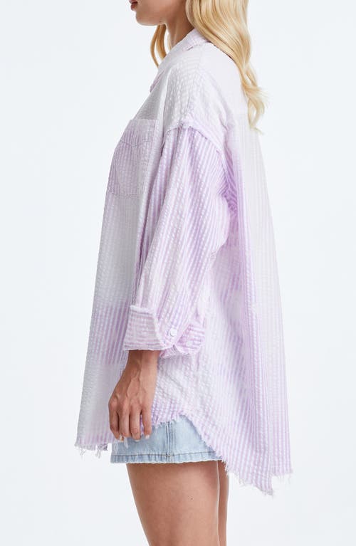 Bayeas Fringe Cotton Shirt In Pink