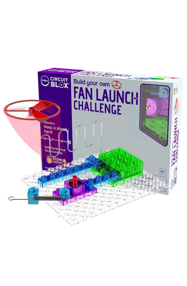 E-Blox Circuit Blox Byo Fan Launch Challenge Wire Maze, Ages 5+, Alternate, color, Multicolored
