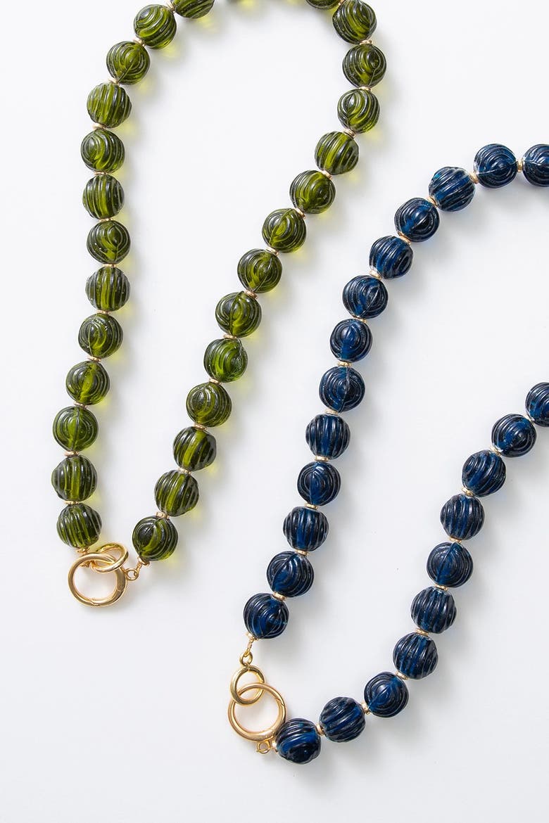 Lucid Necklace, Alternate, color, Cerulean