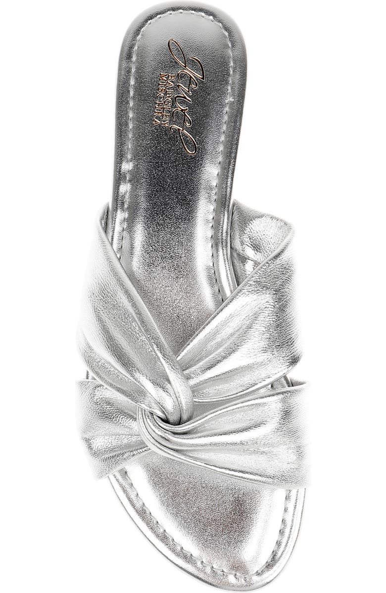 Jewel Badgley Mischka Nicolet Sandal, Alternate, color, Silver Leather