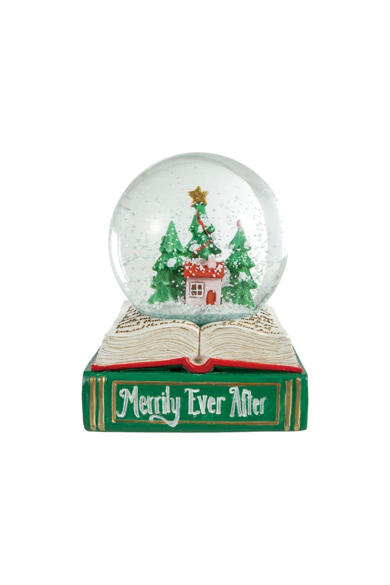 Artisan Polyresin Holiday Snow Globe with LED, Main, color, Multicolor