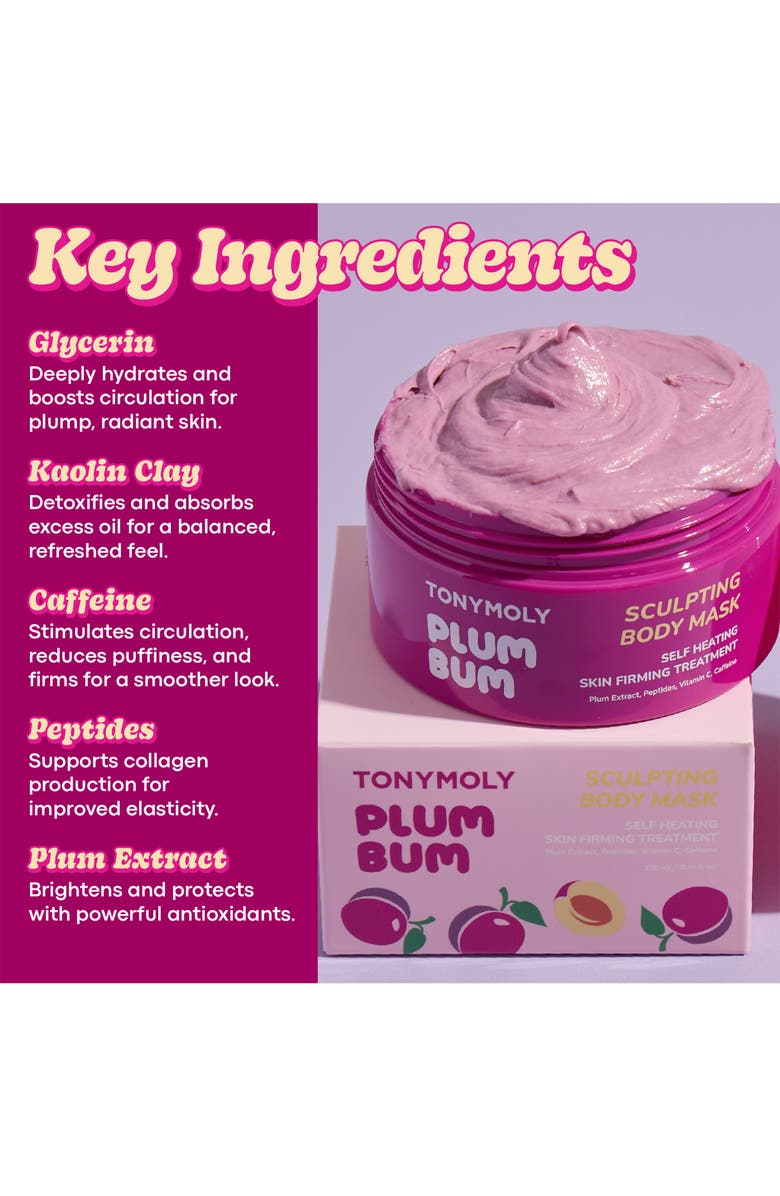 TONYMOLY Plum Bum Sculpting Body Mask, Alternate, color, Pink