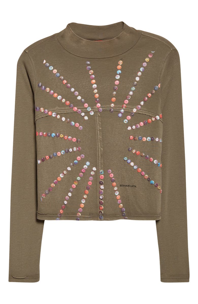 Eckhaus Latta Lapped Appliqué Cotton Baby Tee, Alternate, color, Flash