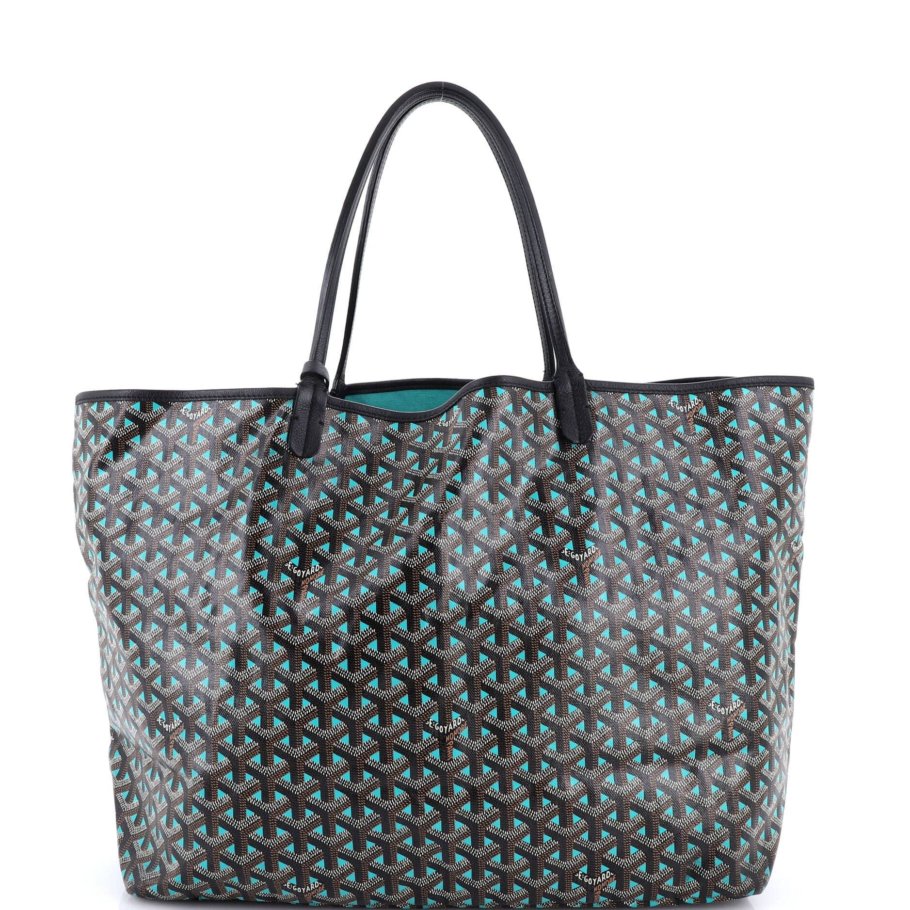 Pre-Owned Goyard Saint Louis Tote Claire Voie Coated Canvas GM, Main, color, 