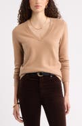 Nordstrom V-Neck Cashmere Sweater