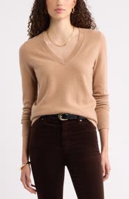 Nordstrom V-Neck Cashmere Sweater