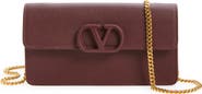Valentino Garavani VLOGO Signature Leather Wallet on a Chain
