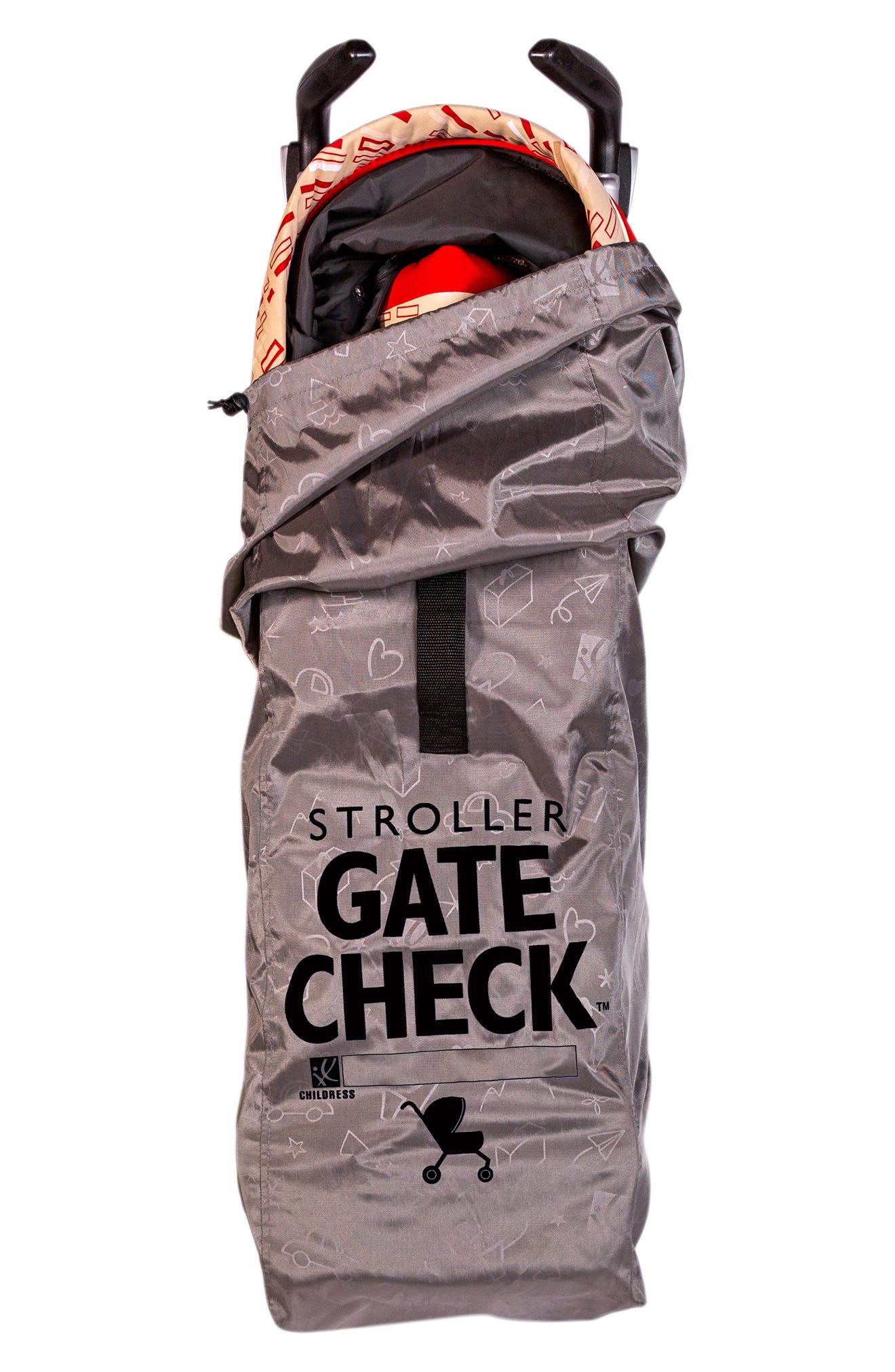 J.L. Childress Deluxe Gate Check Travel Bag for Umbrella Strollers, Alternate, color, Grey
