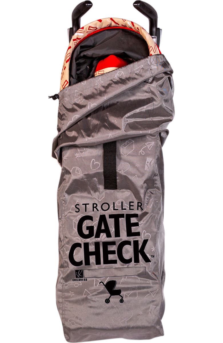 J.L. Childress Deluxe Gate Check Travel Bag for Umbrella Strollers, Alternate, color, Grey