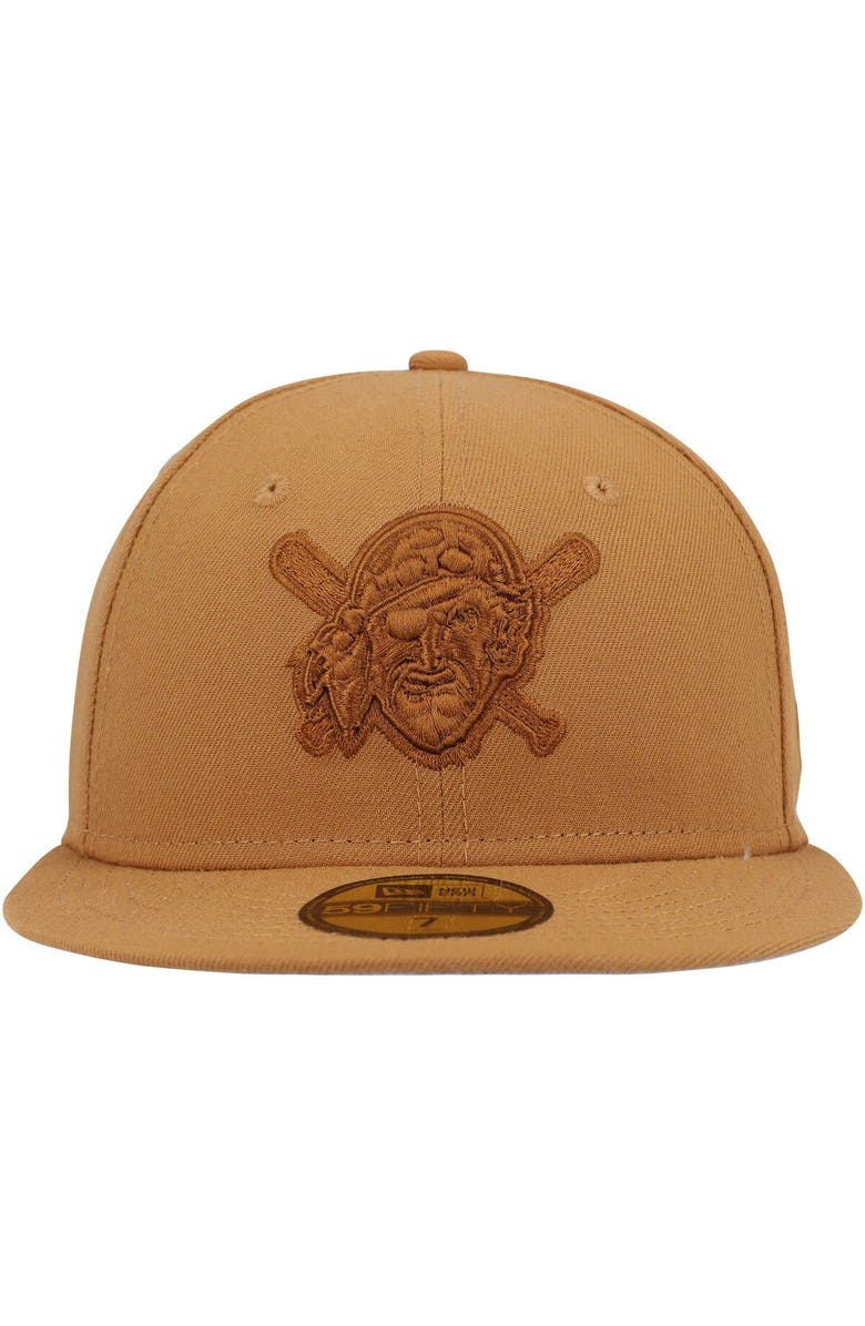 New Era Men's New Era Brown Pittsburgh Pirates Bronze Color Pack 59FIFTY Fitted Hat, Alternate, color, 