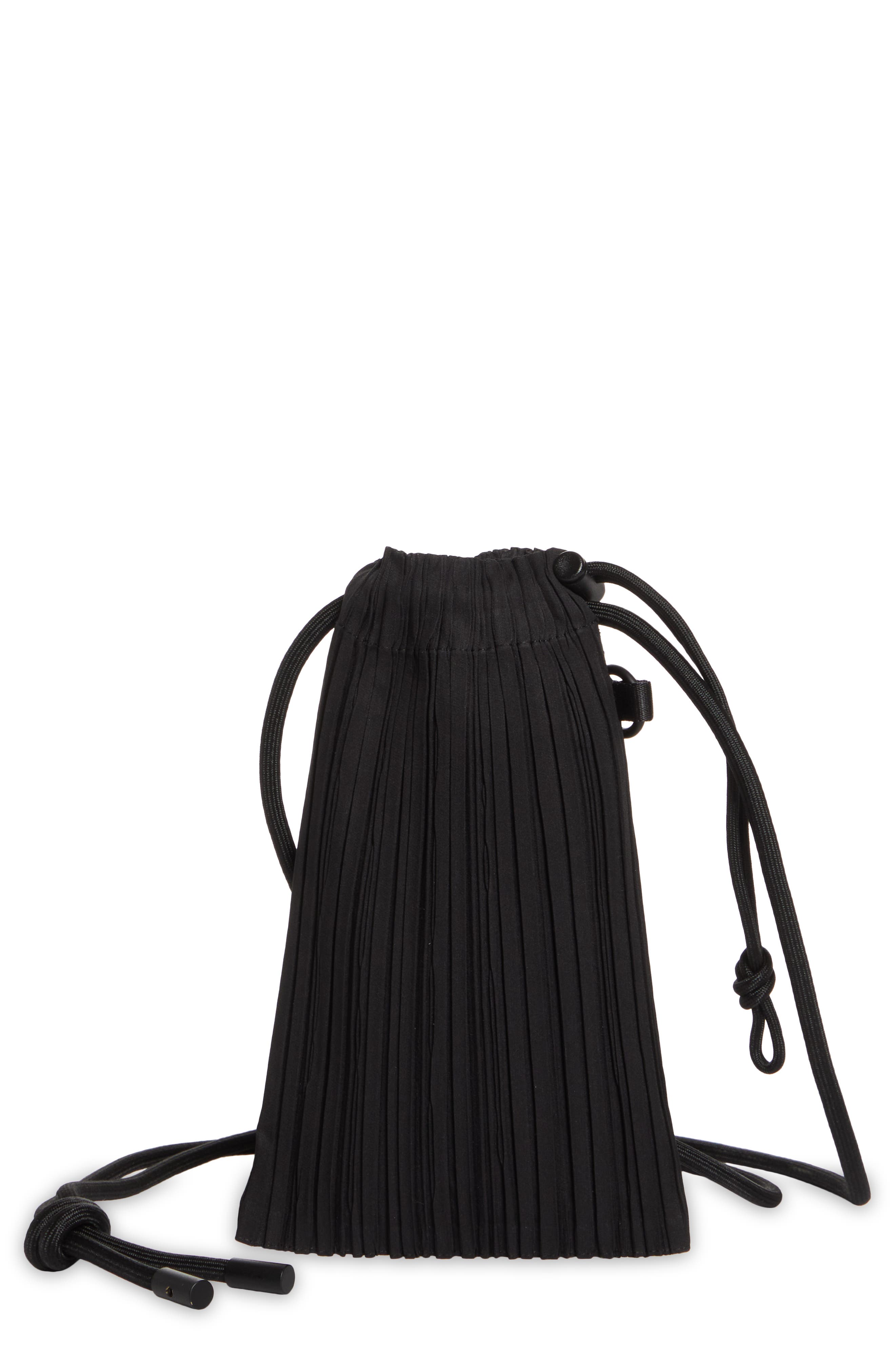 Pleats Please Issey Miyake Mini Pleated Pouch Crossbody Bag, Main, color, 