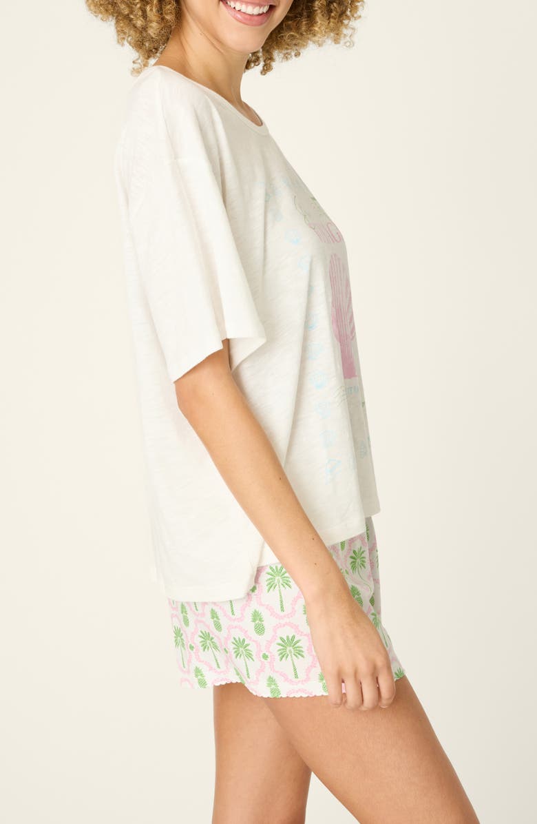 PJ Salvage Playful Print Graphic T-Shirt, Alternate, color, Ivory