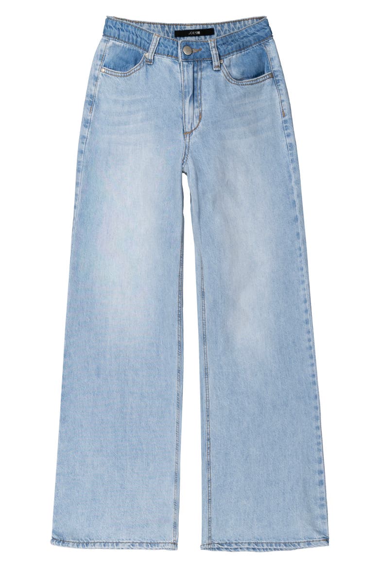 Kids' The Mia High Waist Wide Leg Jeans, Main, color, BLEACH WASH