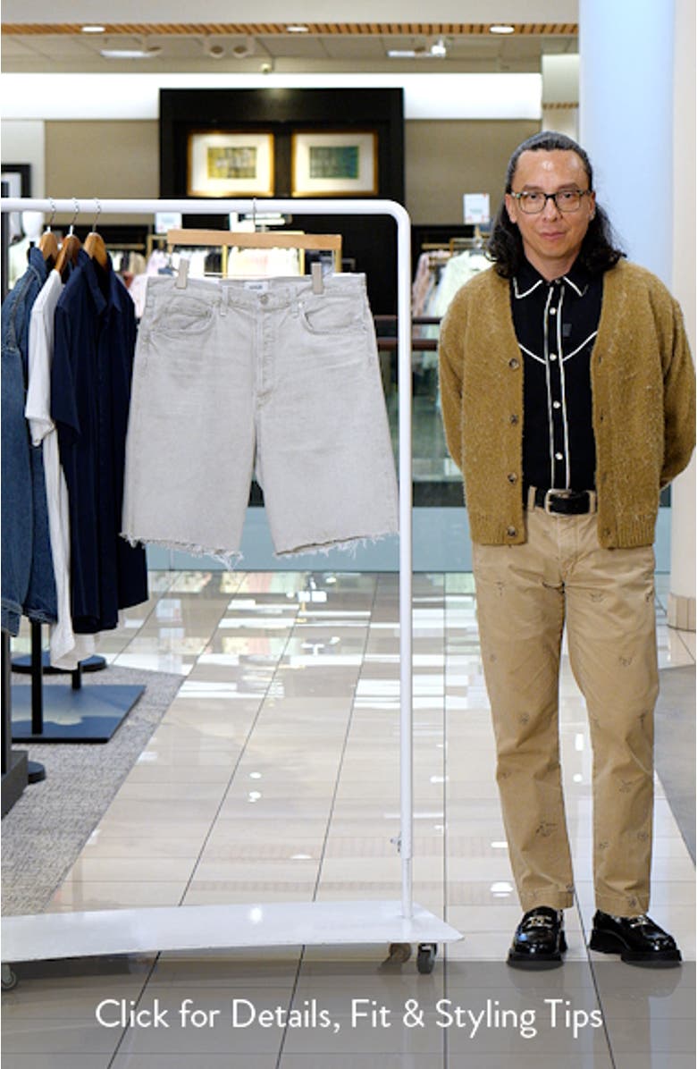 Anson Raw Hem Denim Shorts, sales video thumbnail