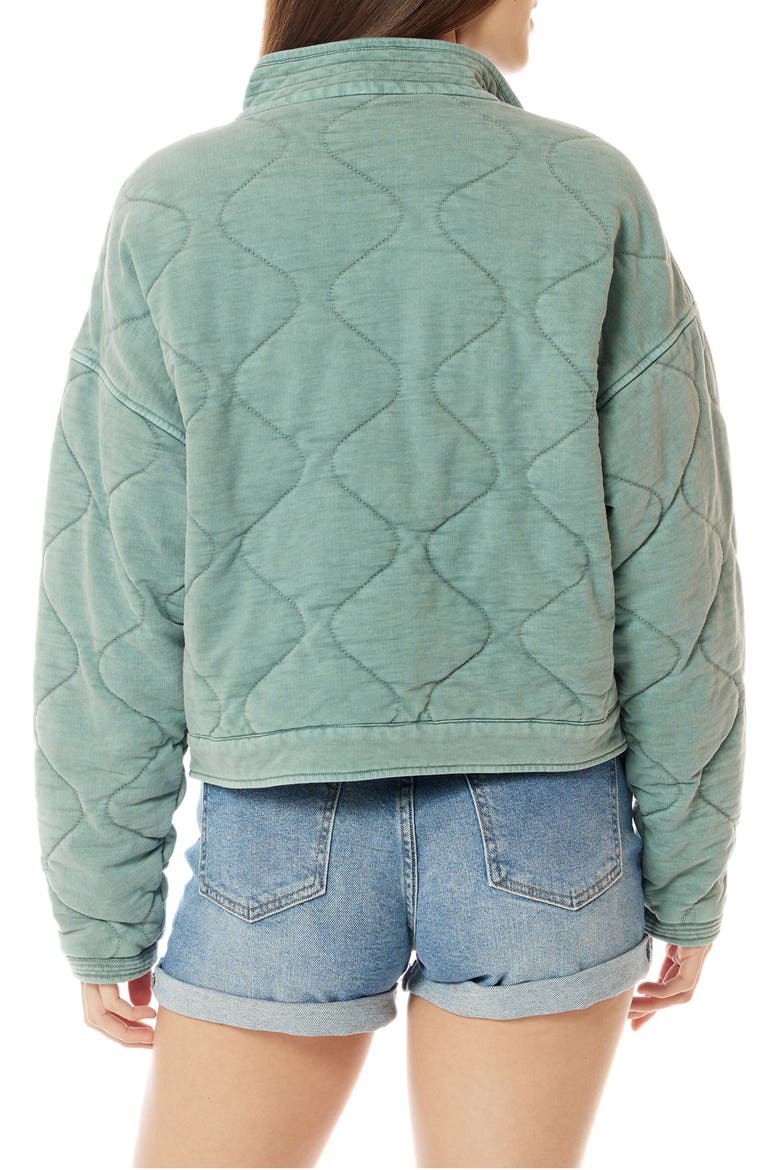 Queenie Quilted Jacket, Alternate, color, LIGHT SMOKY SPRUCE