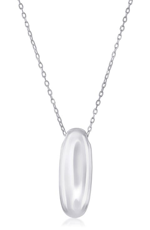 Bubble Initial Pendant Necklace