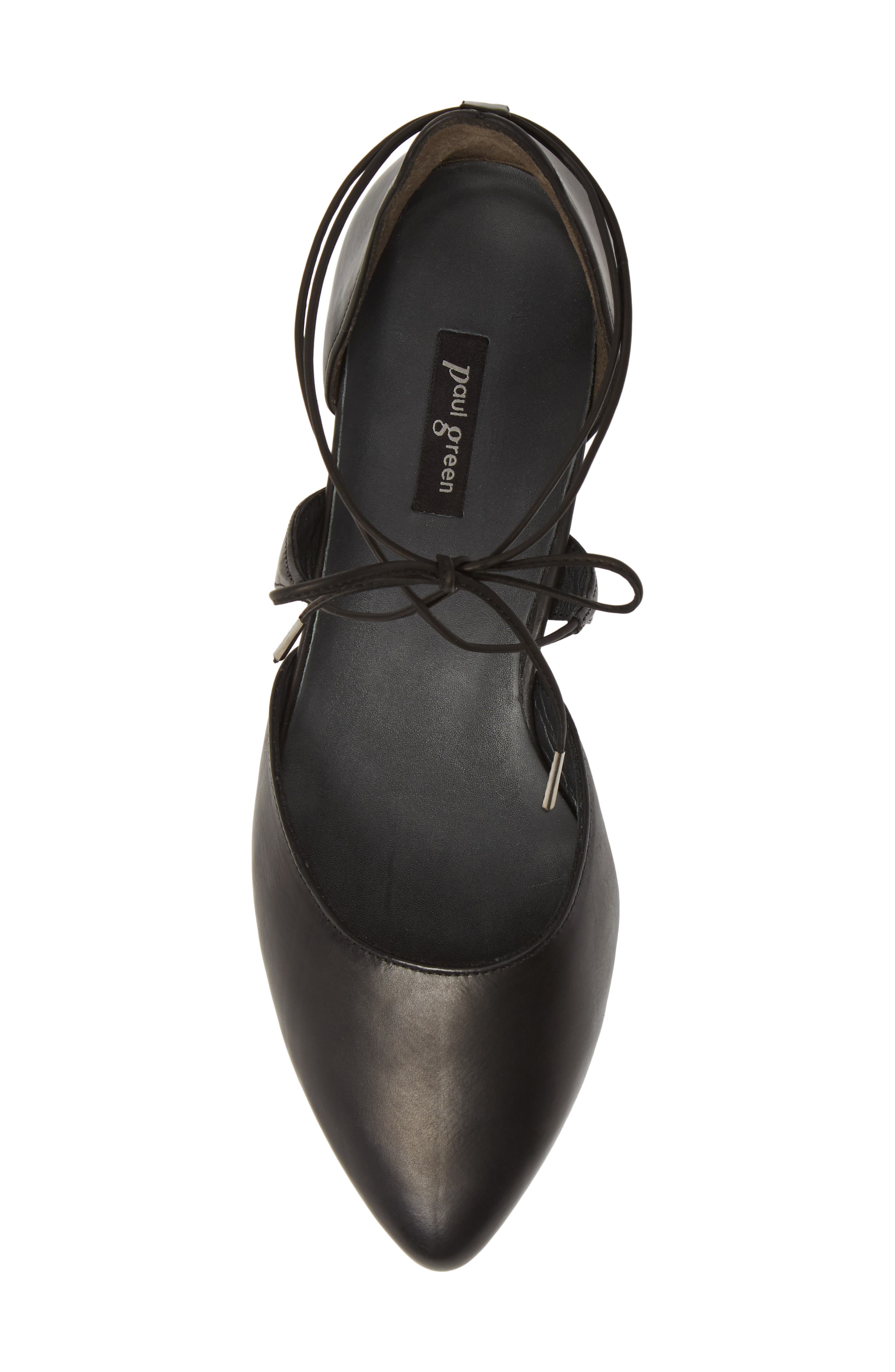 Paul Green Lace Up Flat, Alternate, color, 