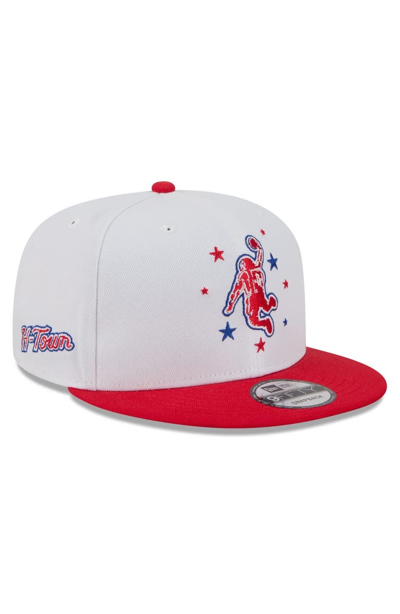 New Era Men's New Era White/Red Houston Rockets 2025/26 City Edition 9FIFTY Snapback Hat, Main, color, White