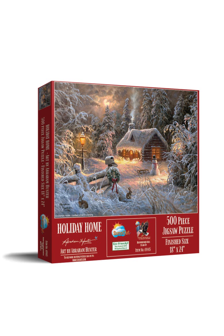 Holiday Home 500 piece Jigsaw Puzzle for Adults, Main, color, Multicolor