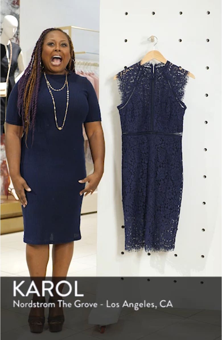 Lace Sheath Cocktail Dress, sales video thumbnail