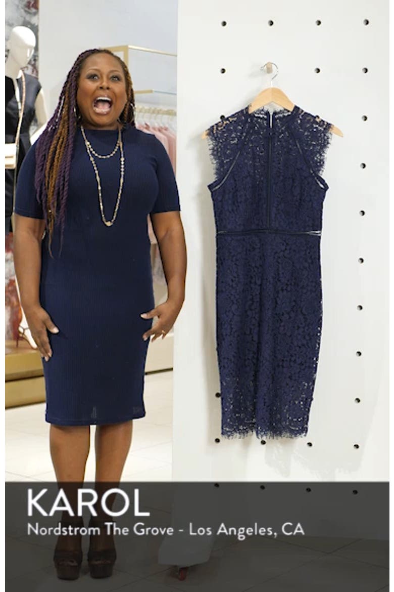 Lace Sheath Cocktail Dress video