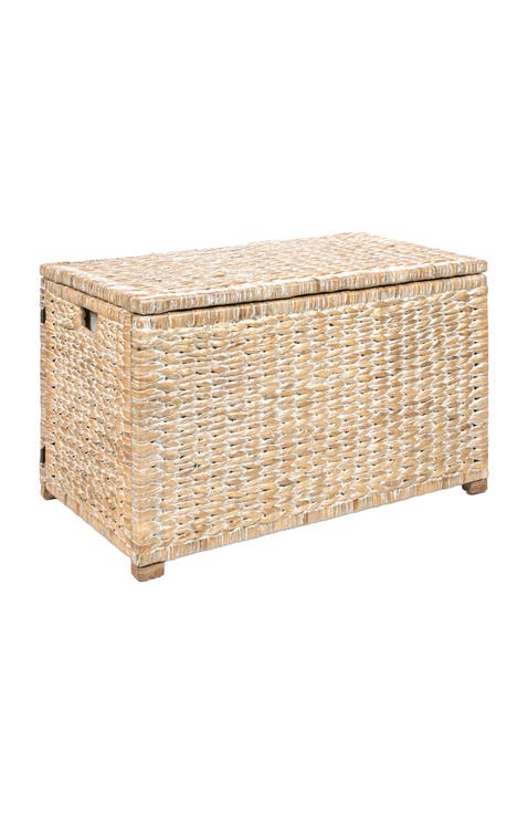 Anada Handwoven Wicker Weave Storage Trunk