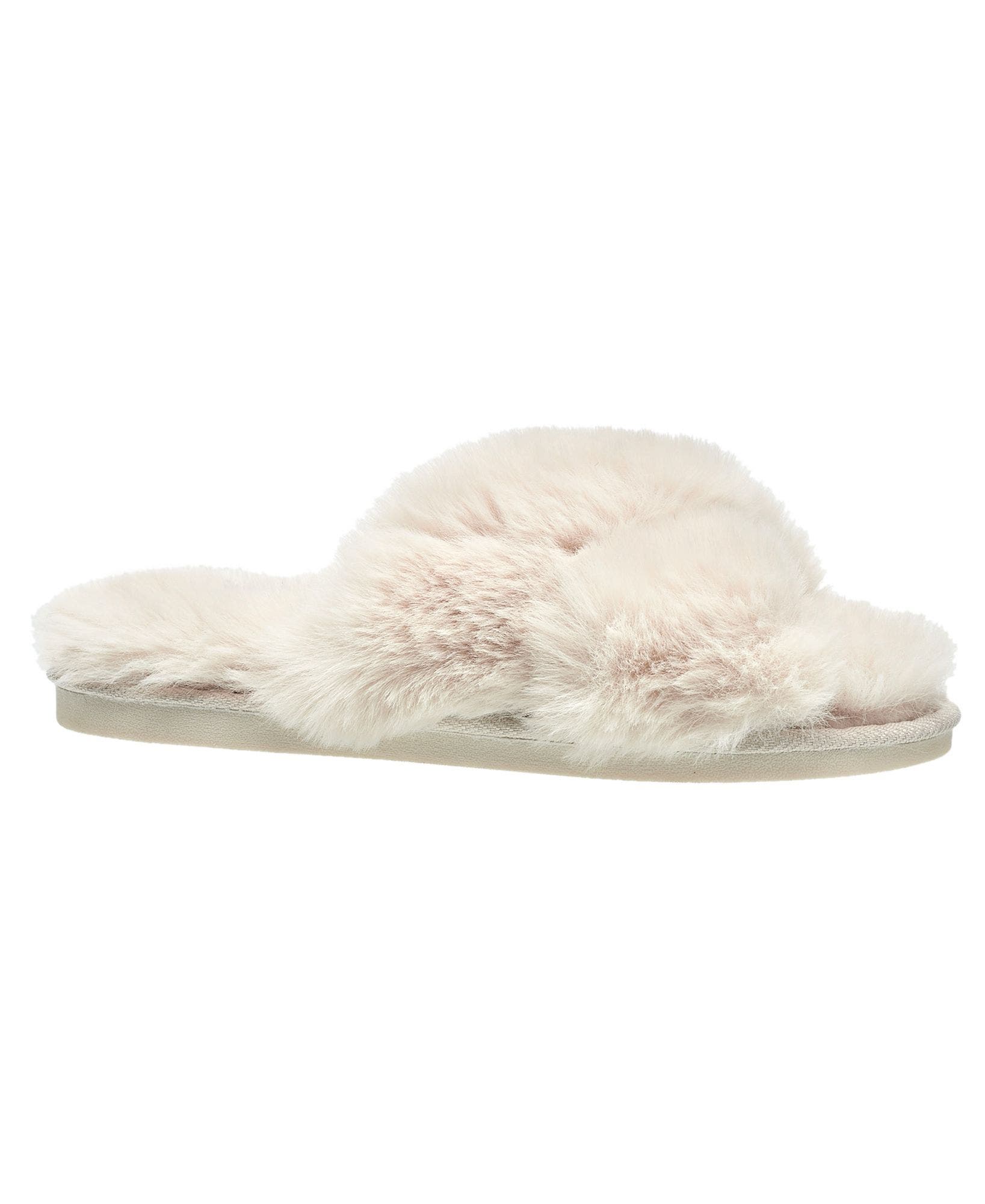 Nine West X-Band Faux Fur Slipper (Women) | Nordstrom