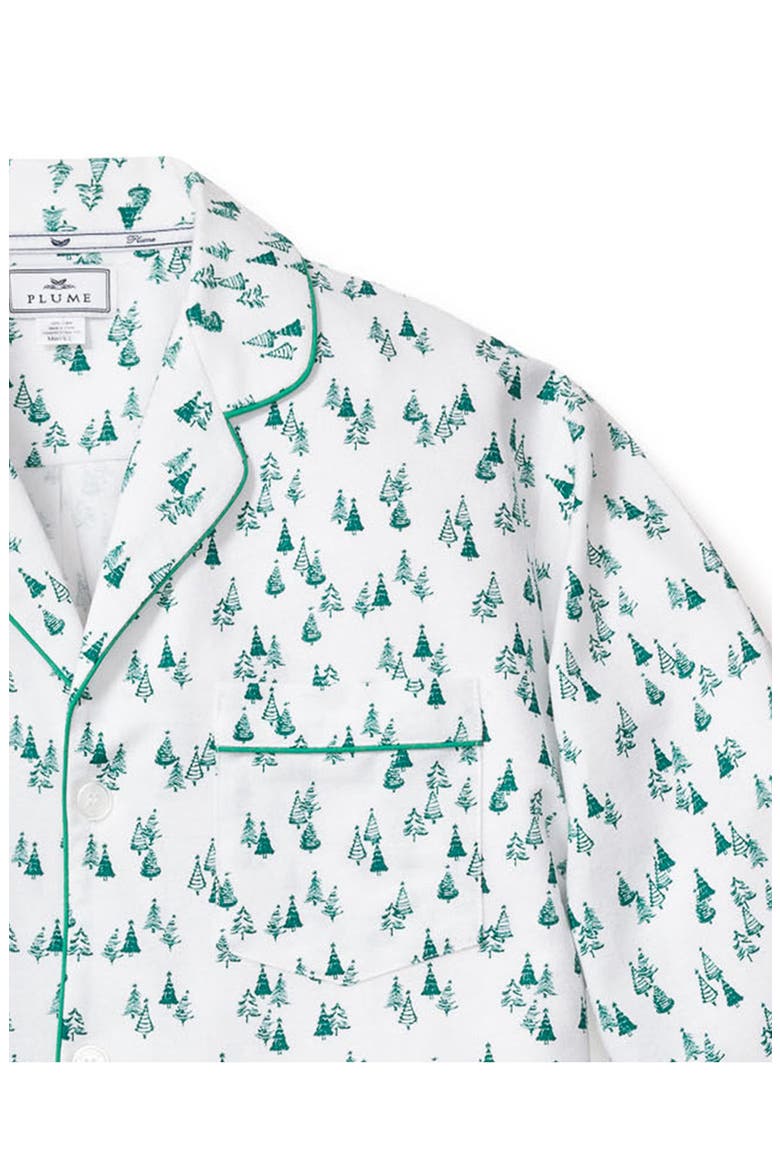 Evergreen Forest Cotton Pajamas, Alternate, color, GREEN