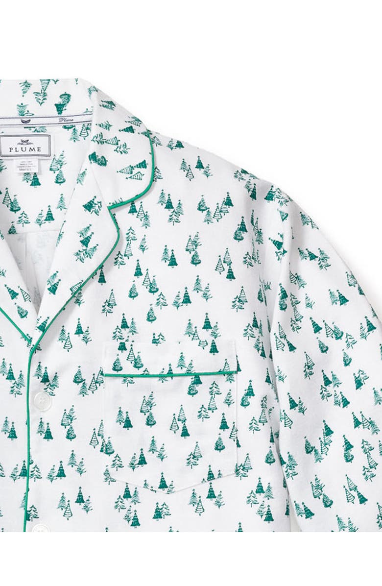 Petite Plume Evergreen Forest Cotton Pajamas, Alternate, color, 