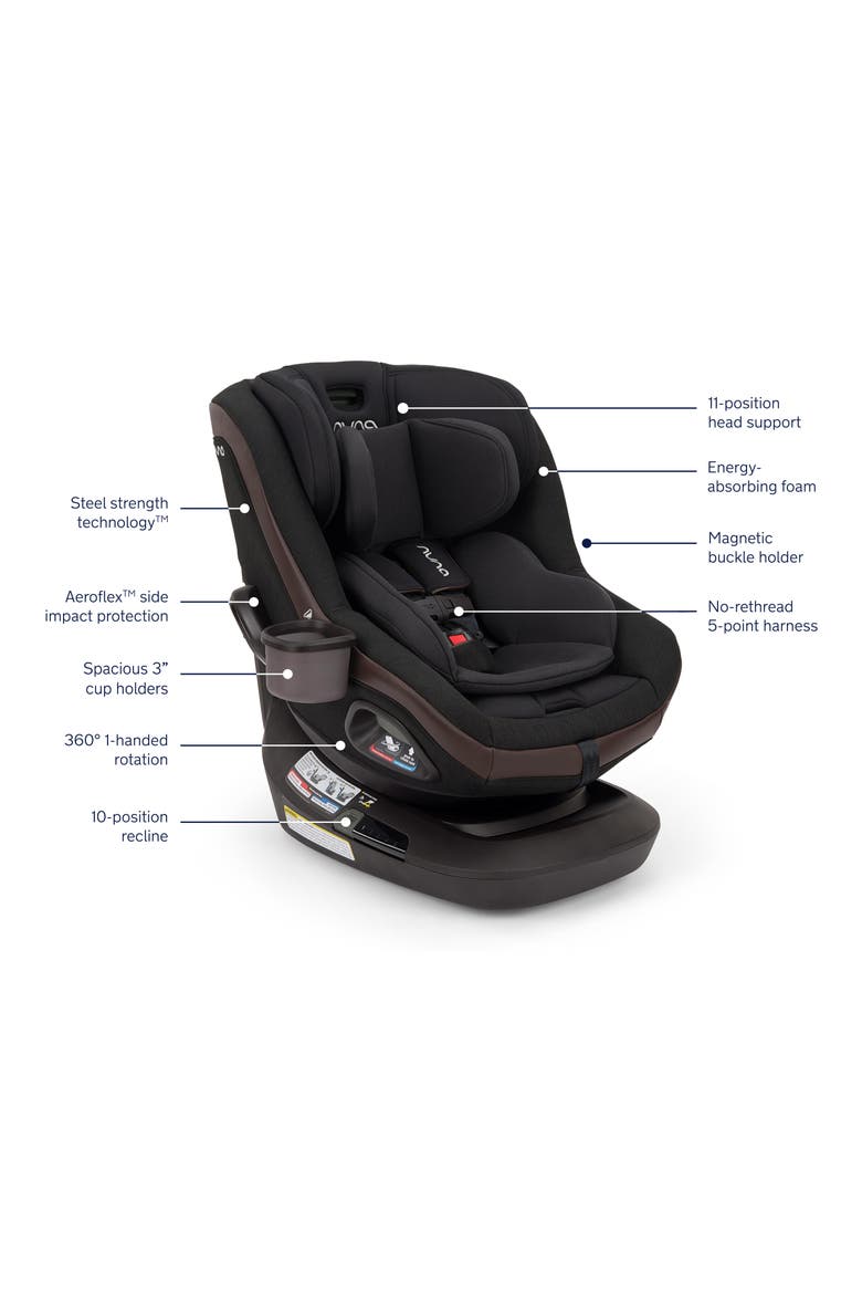 REVV maxx Convertible 360° Rotating Car Seat, Alternate, color, CAVIAR