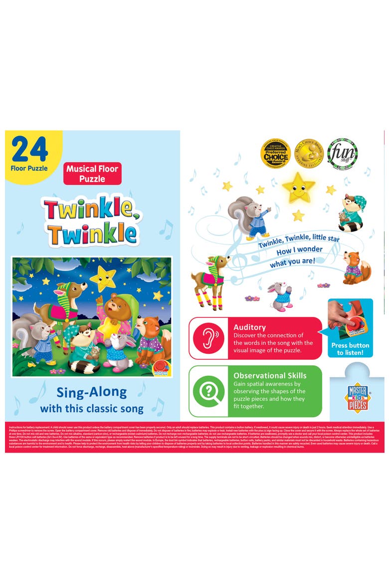 Twinkle, Twinkle 24 Piece Sound Puzzle, Alternate, color, Multicolor
