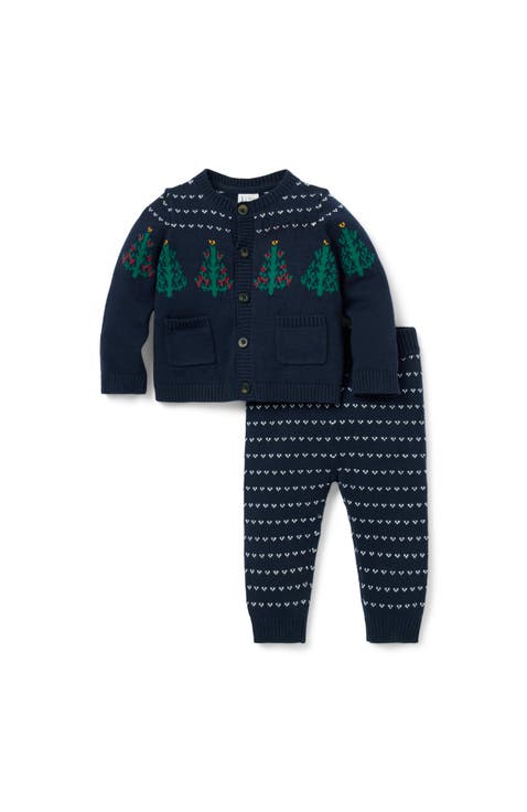 The Holiday Matching Baby Sweater Set (Infant)