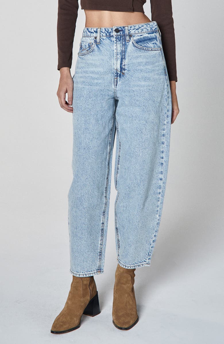 Unpublished Taylor High Waist Crop Barrel Leg Jeans, Main, color, 