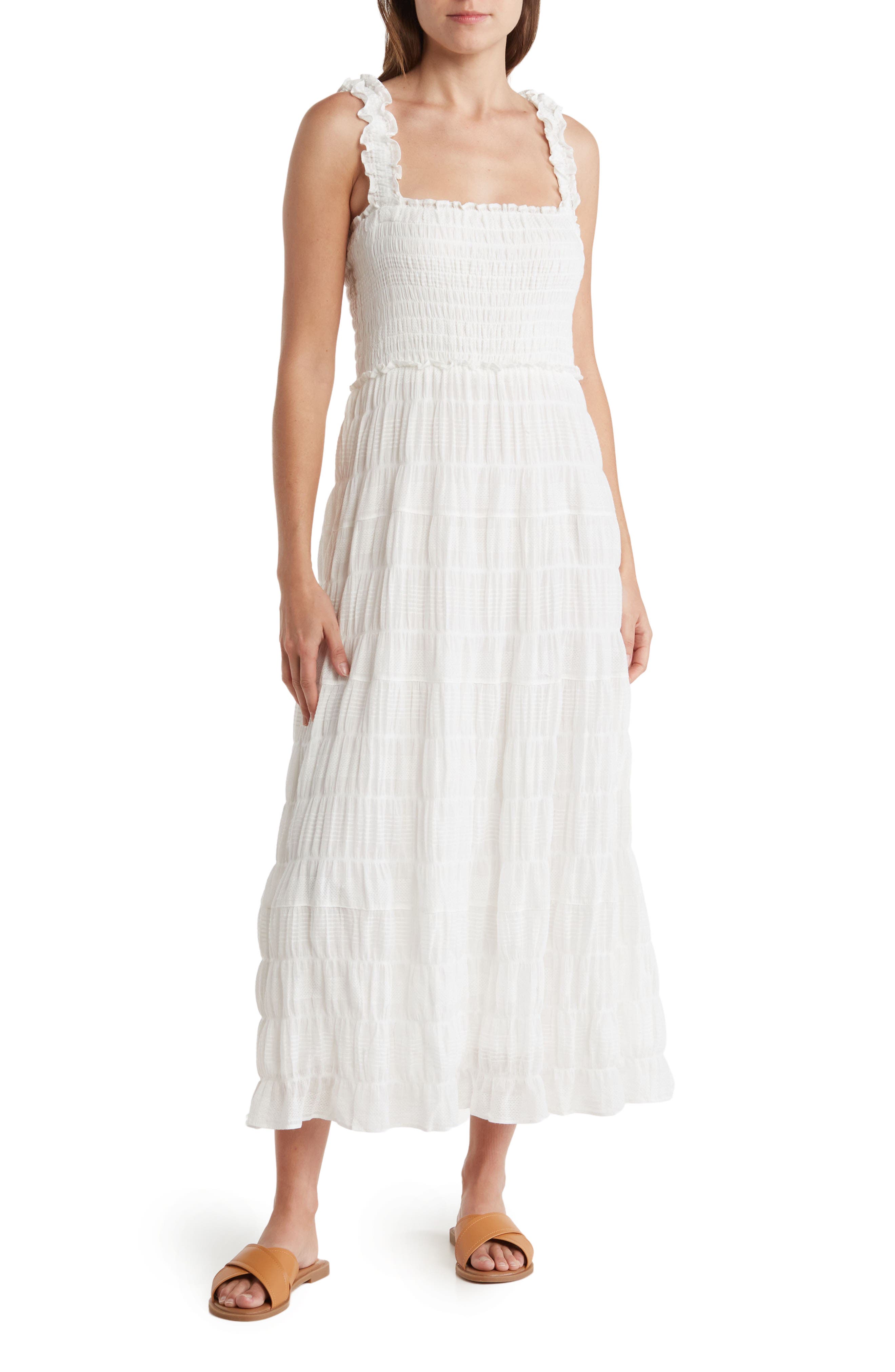 MAX STUDIO Sleeveless V-Neck Tiered Maxi Dress main image 0