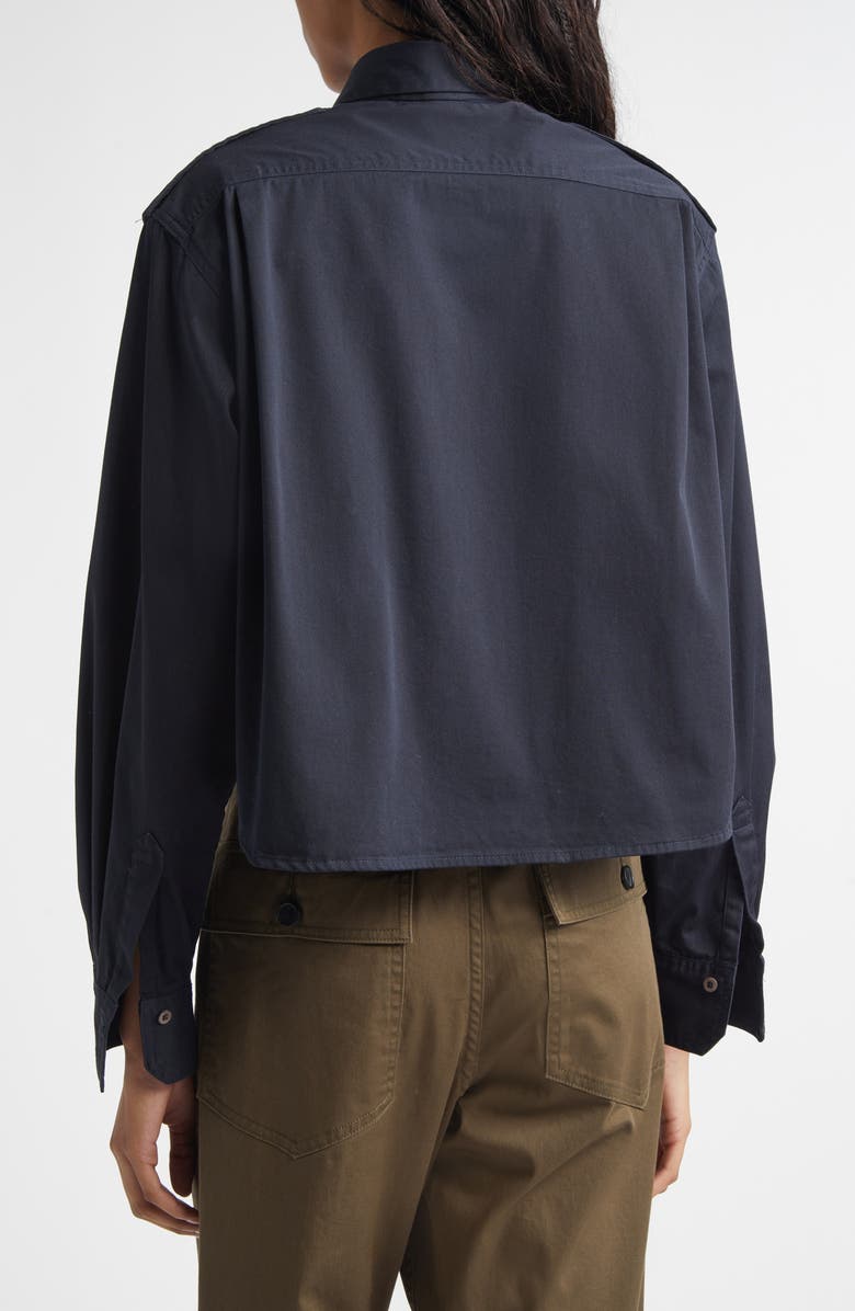 A.L.C. Nico Button-Up Shirt, Alternate, color, Deep Navy