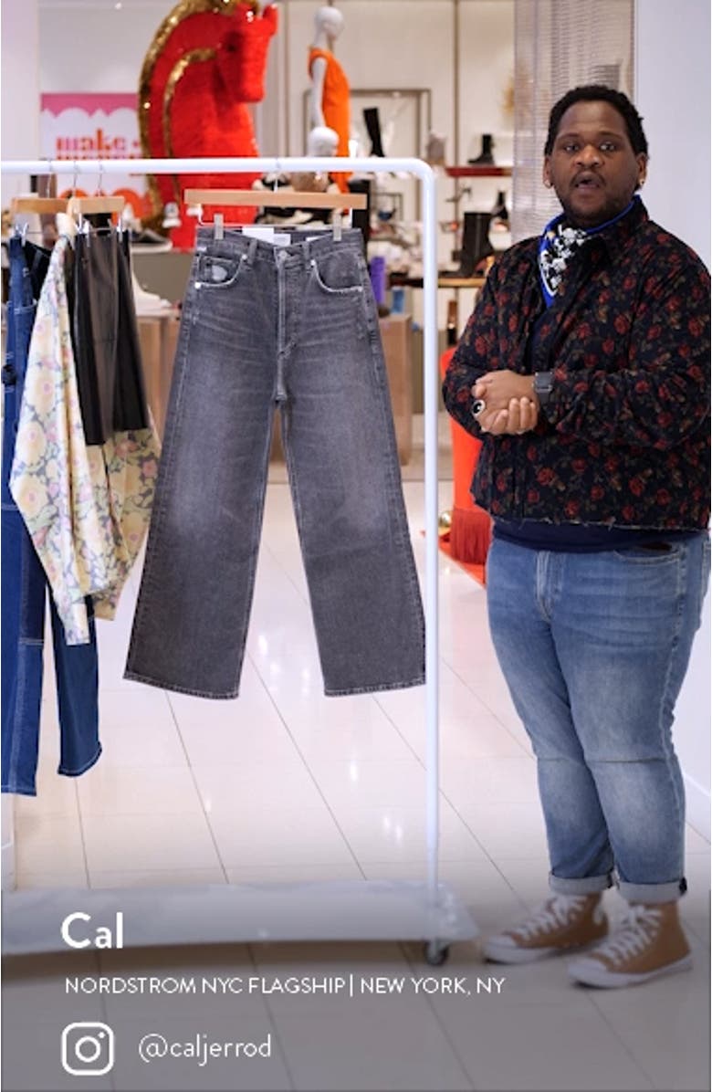 Sacha High Waist Crop Wide Leg Jeans, sales video thumbnail