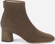 AGL Olga Water Resistant Velour Ankle Boot with Heel