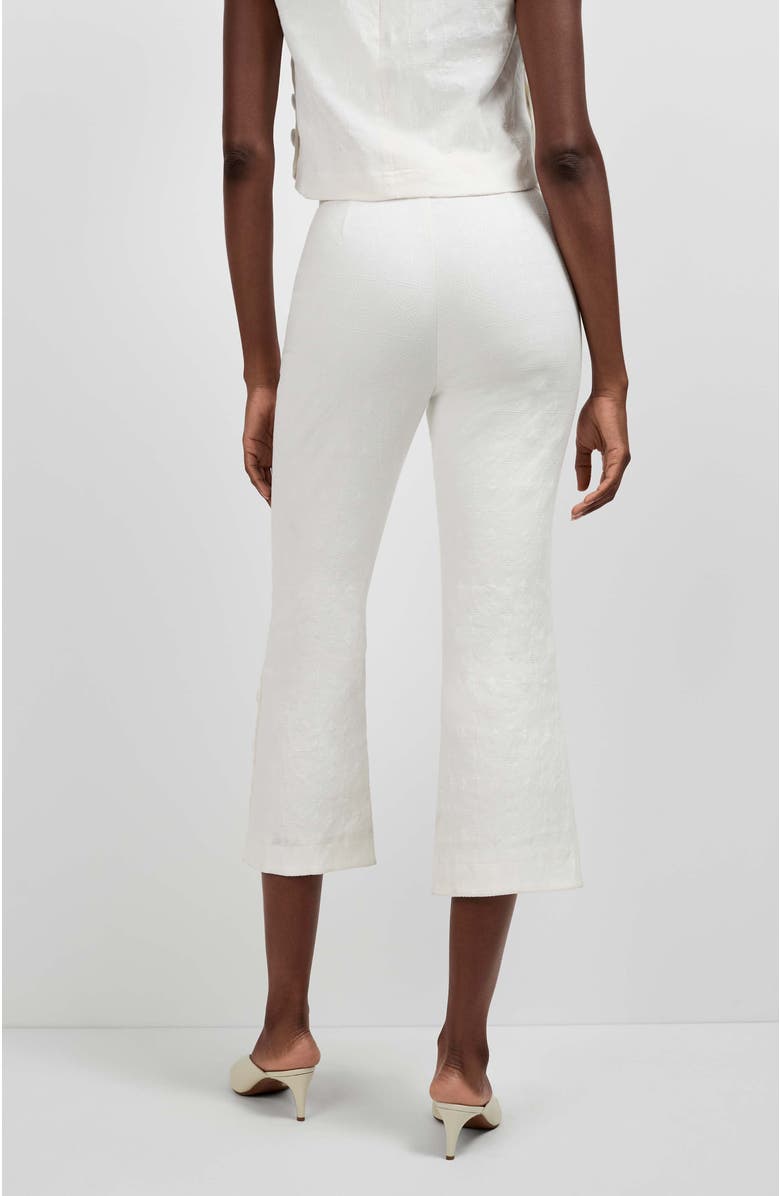 Trina Turk Tortona Button Hem Pants, Alternate, color, Whitewash