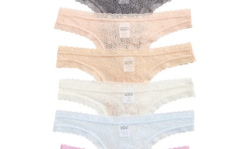 Nordstrom Rack Assorted 10-pack Lace Thongs In Multi