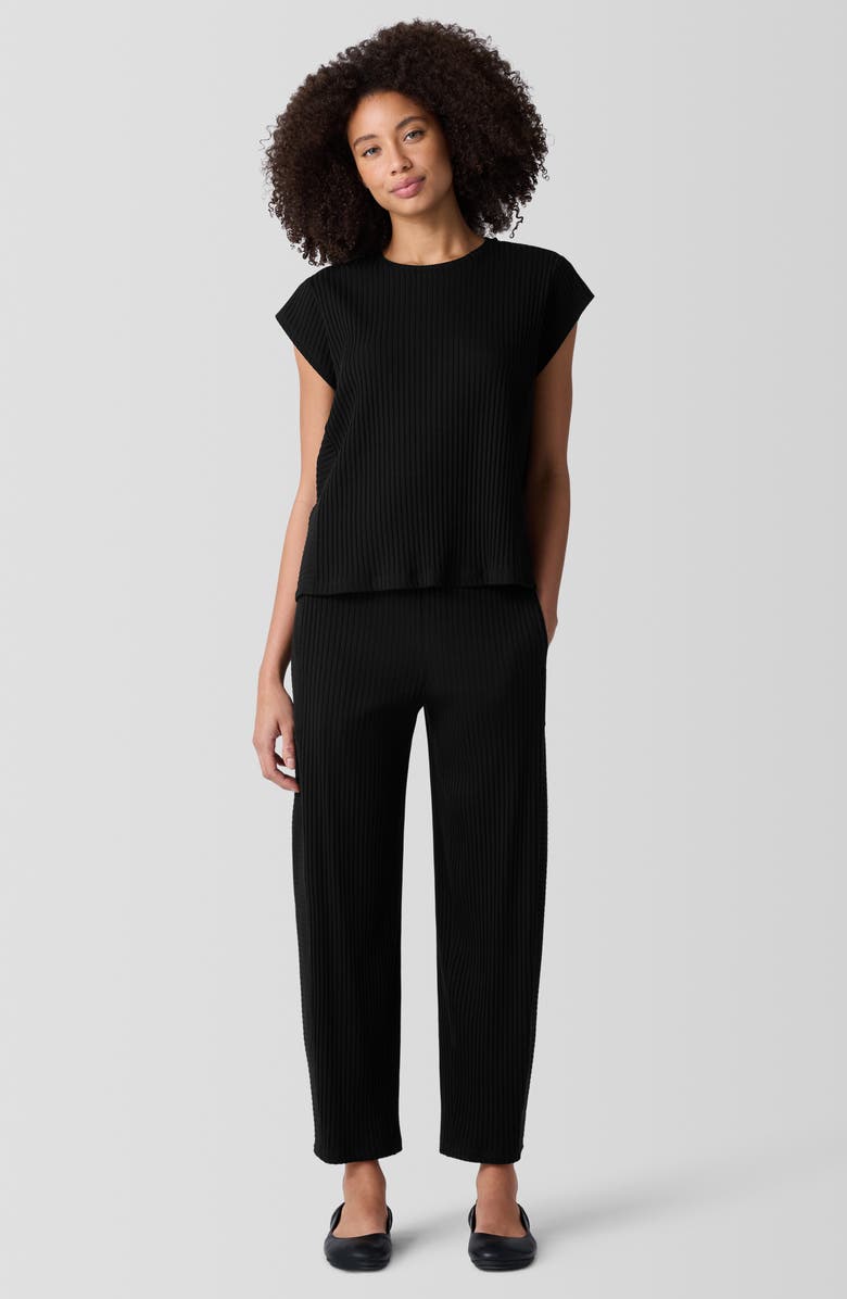 Eileen Fisher Ankle Length Rib Lantern Pants, Alternate, color, 