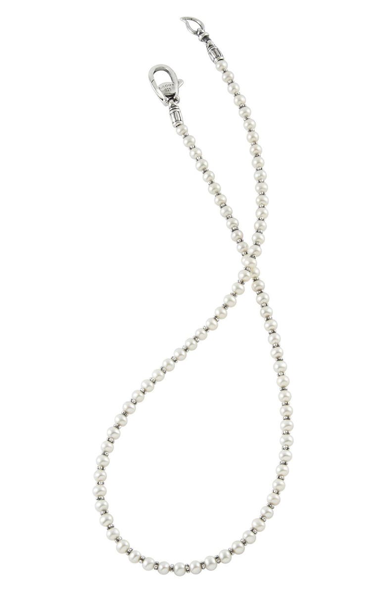LAGOS Luna Pearl Necklace, Alternate, color, 