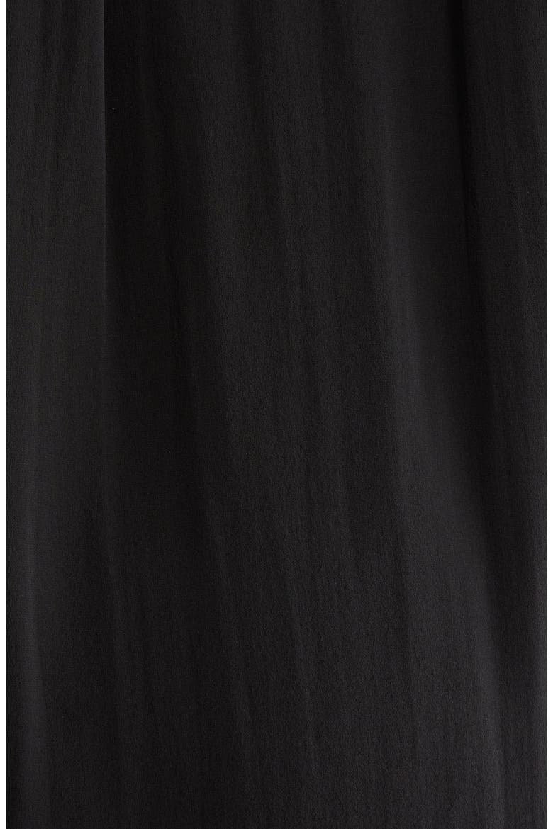 Pintucked Silk Shirt, Alternate, color, BLACK
