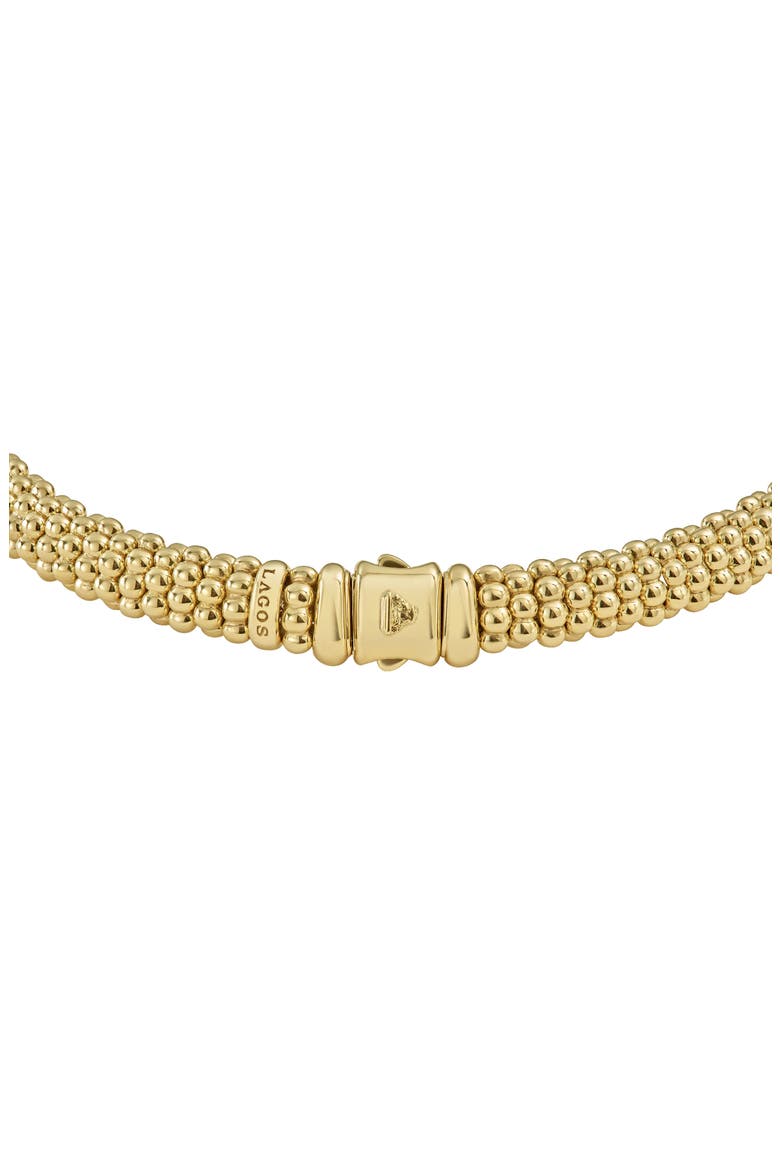 Caviar Gold Rope Necklace, Alternate, color, GOLD