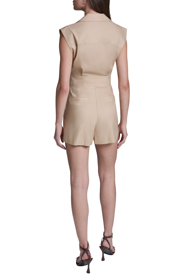 Sleeveless Stretch Cotton Blend Jumper, Alternate, color, MOONLIT SAND